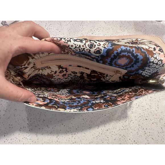 Vera Bradley Light Pink Leather Clutch Bag with Chain Strap - Picture 3 of 5